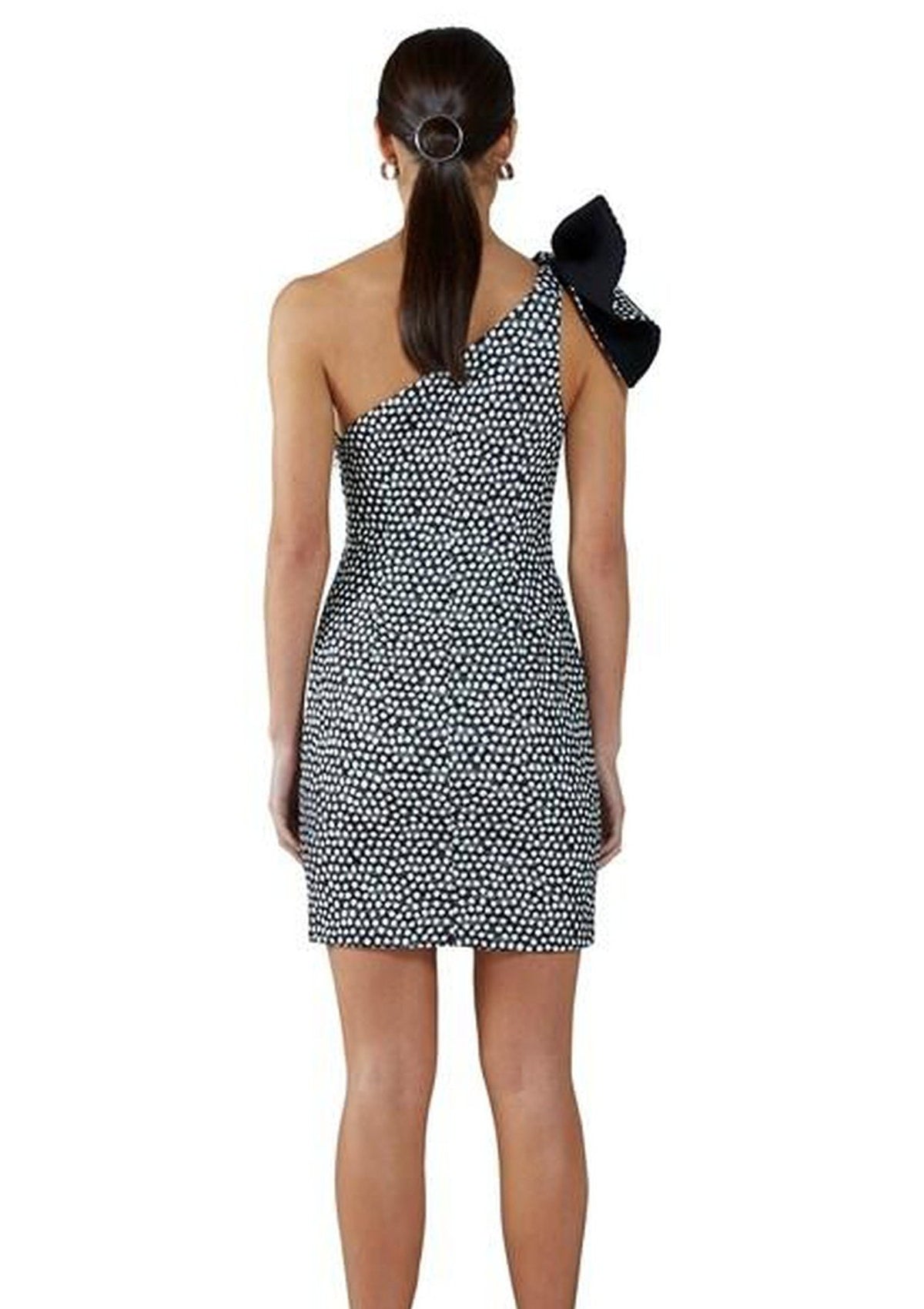 Spotty Dotty Shoulder Mini Dress
