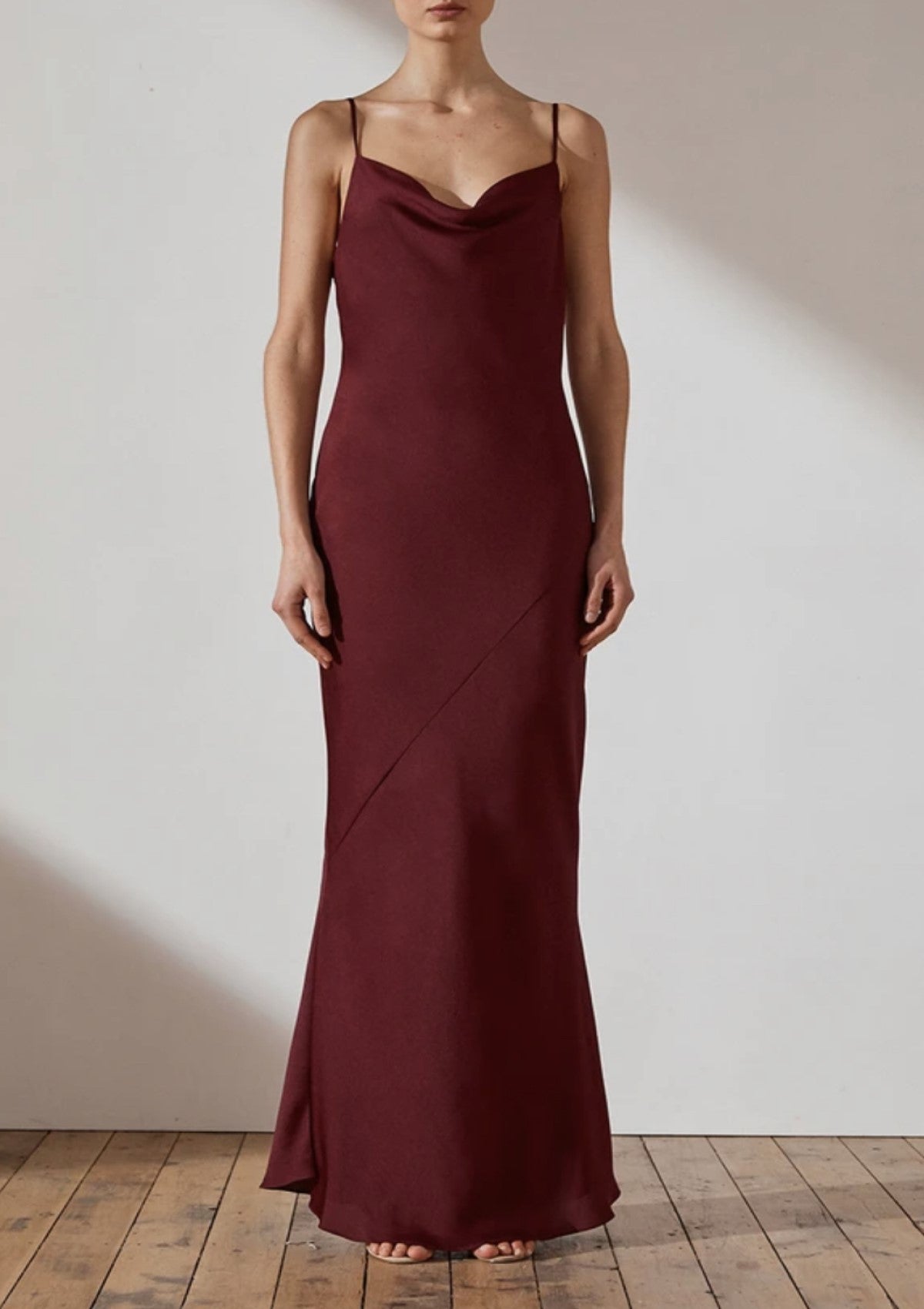 Luxe Bias Cowl Slip Dress