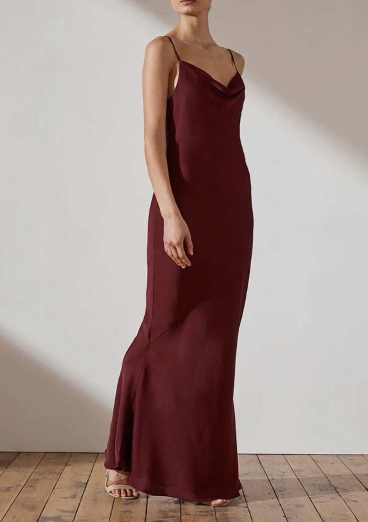 Luxe Bias Cowl Slip Dress