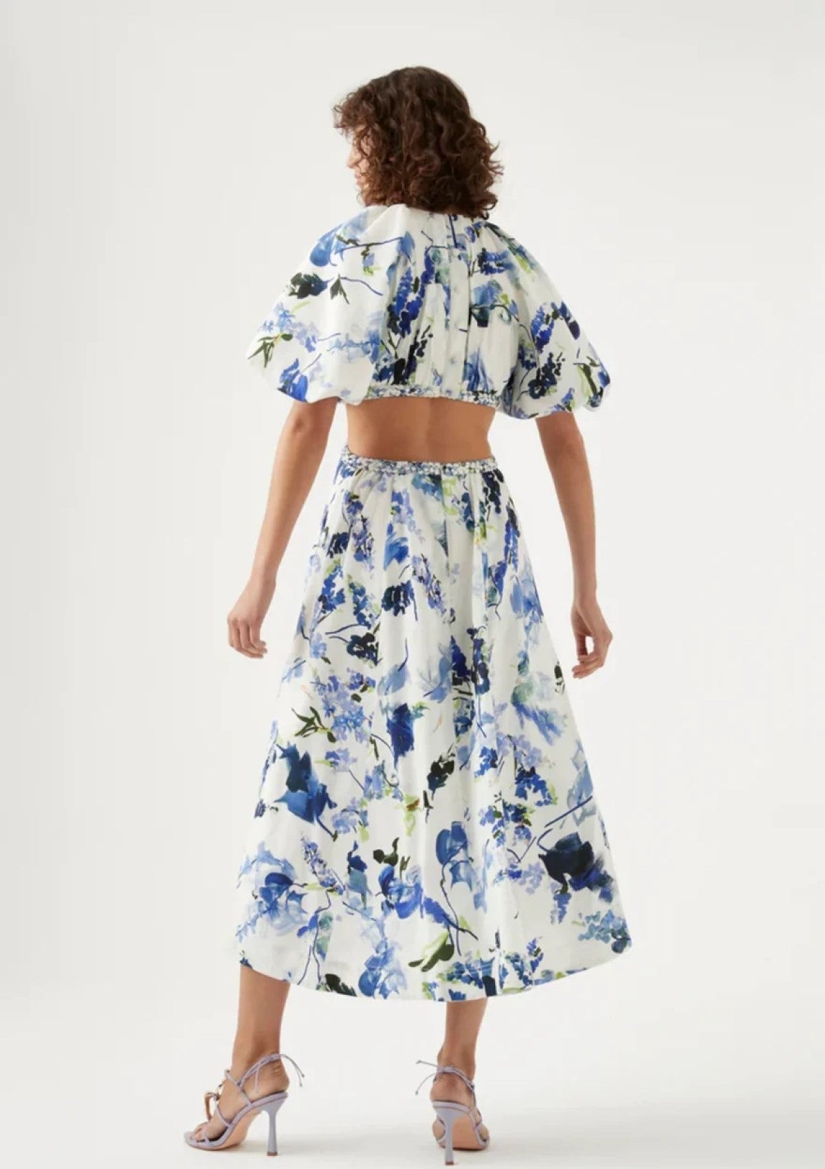 Capucine Puff Sleeve Midi Dress