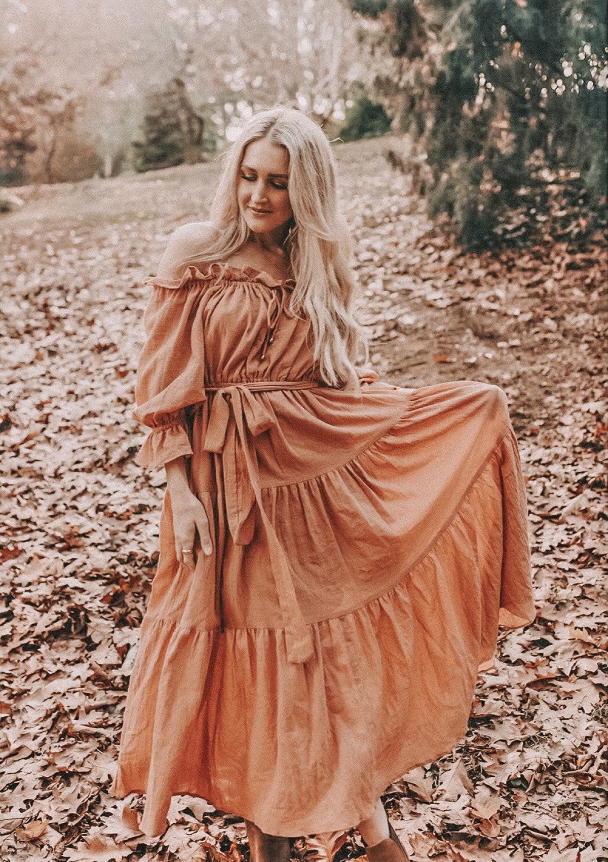 Goldie Maxi Dress Rust
