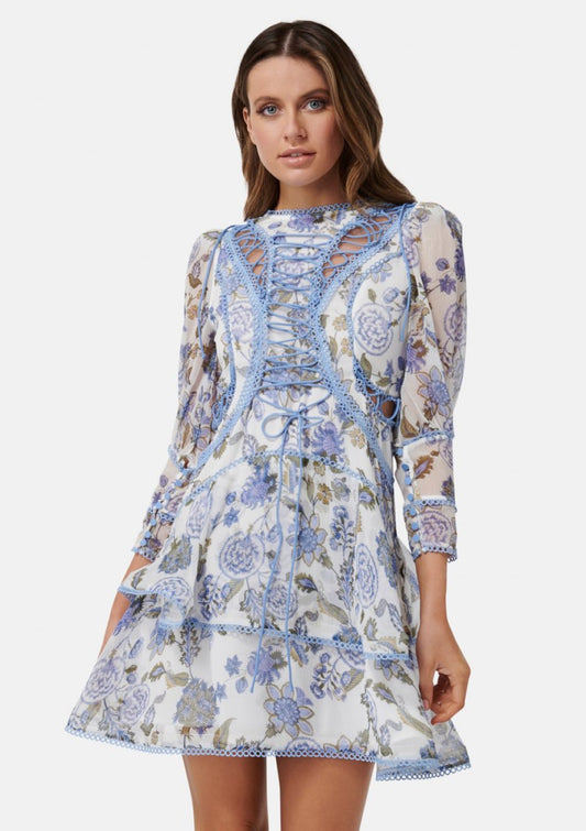 thurley seven seas mini dress THURLEY Seven Seas Mini Dress in Ivory