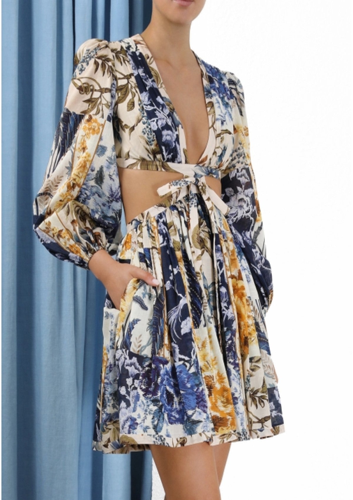 zimmermann aliane cut out short dress Zimmermann