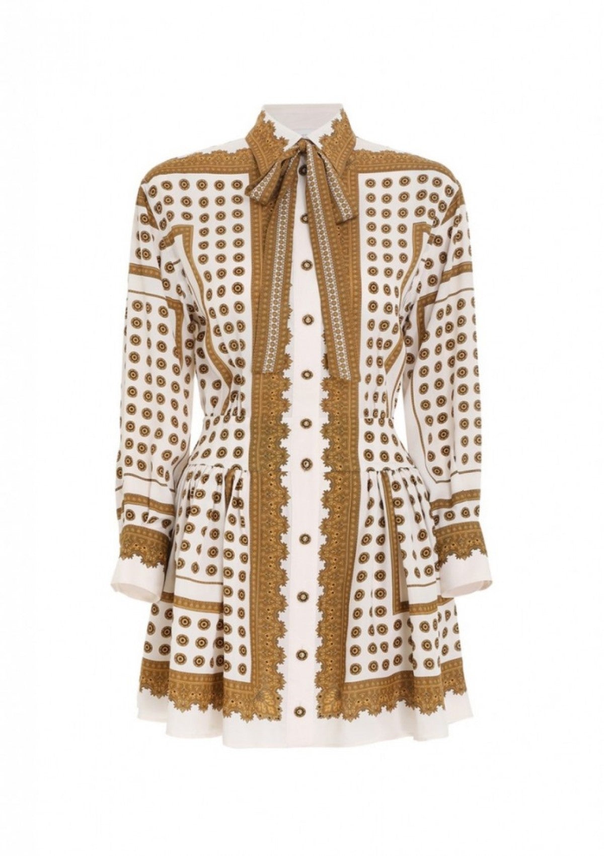 Dot Scarf Mini Dress