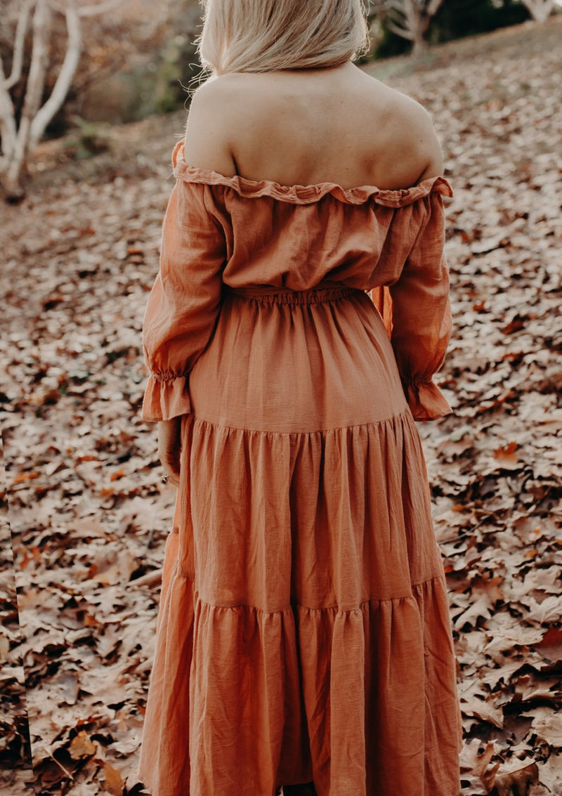 Goldie Maxi Dress Rust